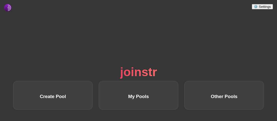 joinstr web UI
